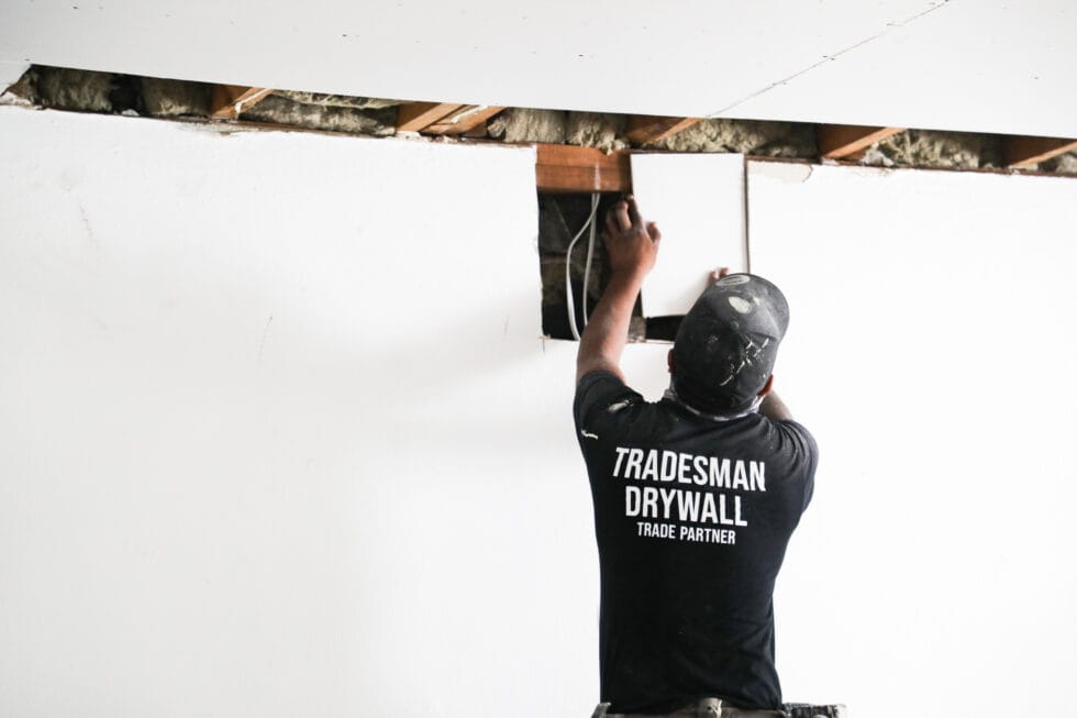 Drywall Repair After Plumbing or Electrical Work - Tradesman Drywall